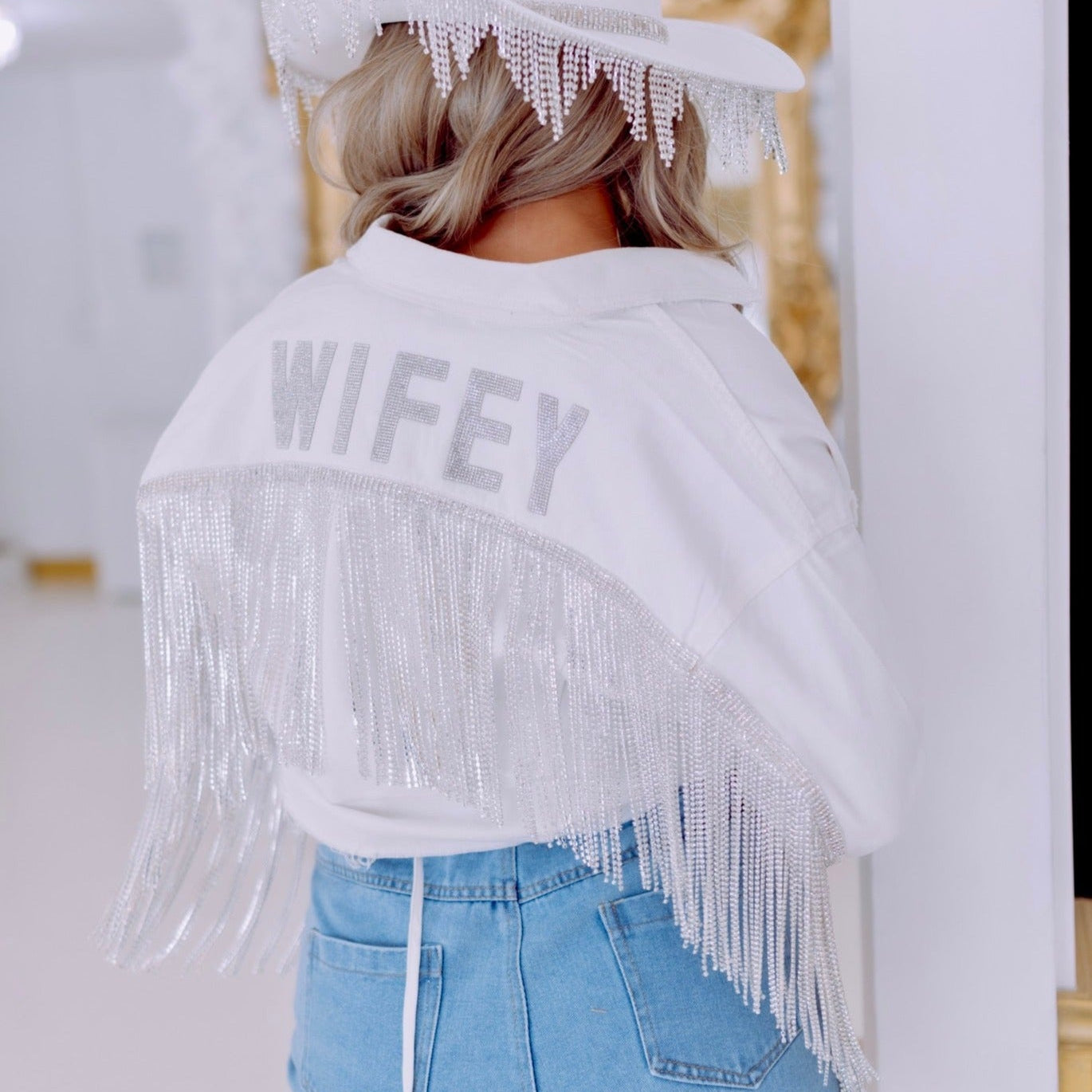 Rhinestone Fringe Jacket