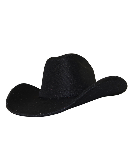 Sparkle Cowboy Hat Black