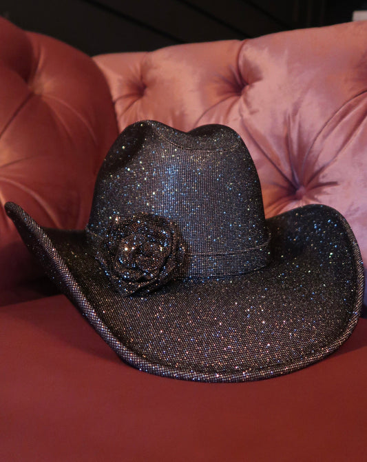 Rhinestone Rose Cowboy Hat