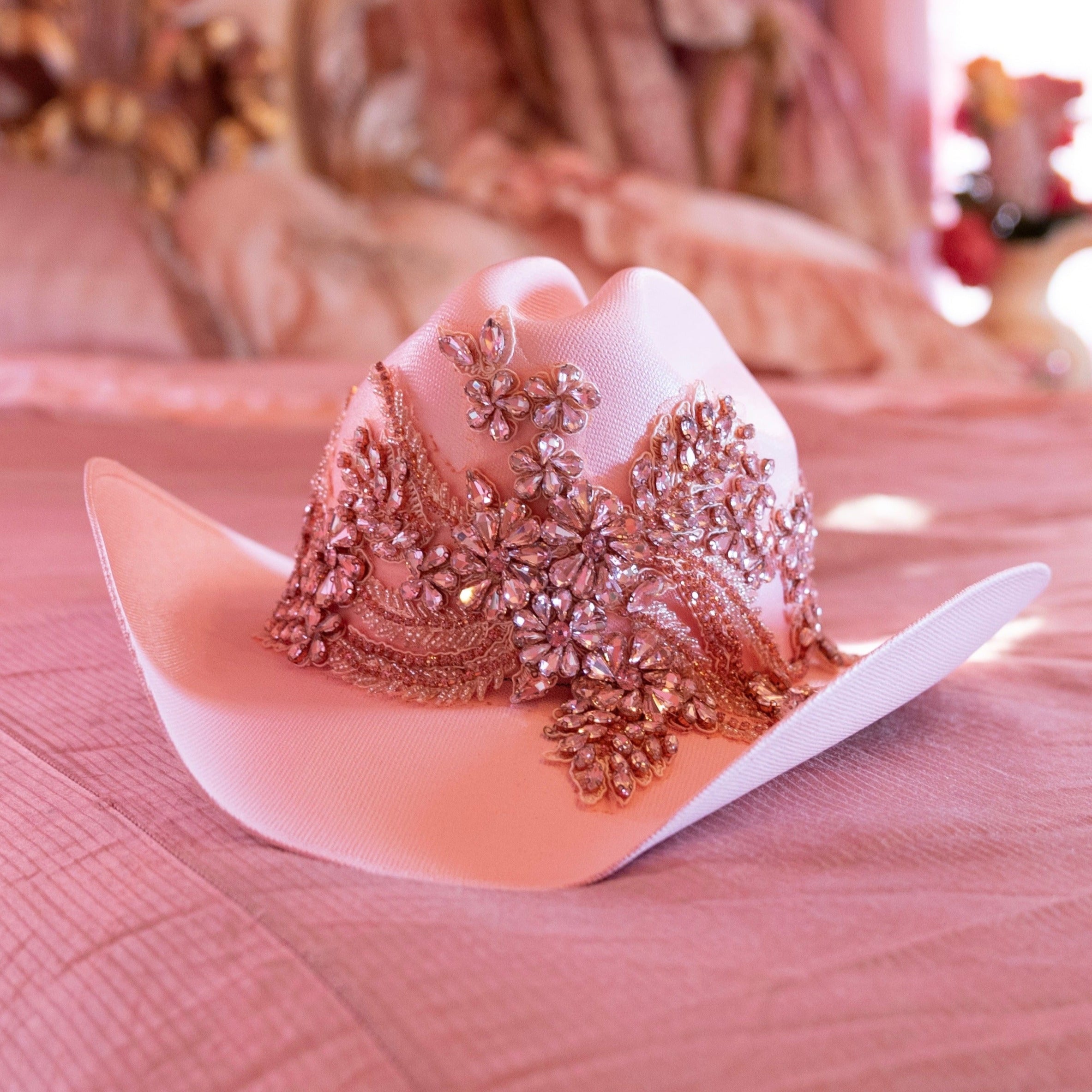 Heather Pink Rhinestone Cowboy hat – LosAngelesCowgirl