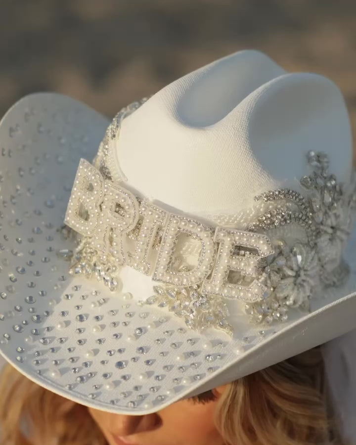 Bride best sale cowgirl hat